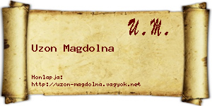 Uzon Magdolna névjegykártya
